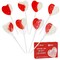 4E's Novelty 38 Pack Heart Shaped Lollipops – Strawberry N Cream Flavored, Individually Wrapped Valentine's Day Candy, Valentine Candy Hearts for Kids